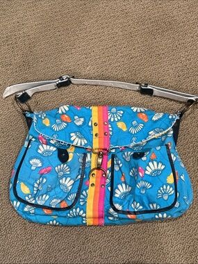 Parcel ny loop floral blue purse